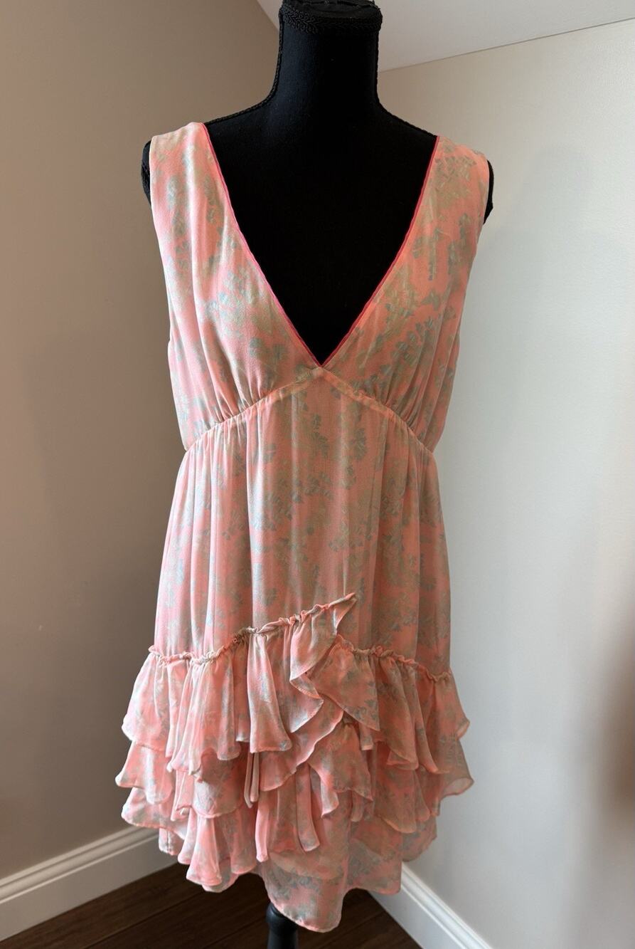 Elizabeth and James Coral Sleeveless Dress Size 6
